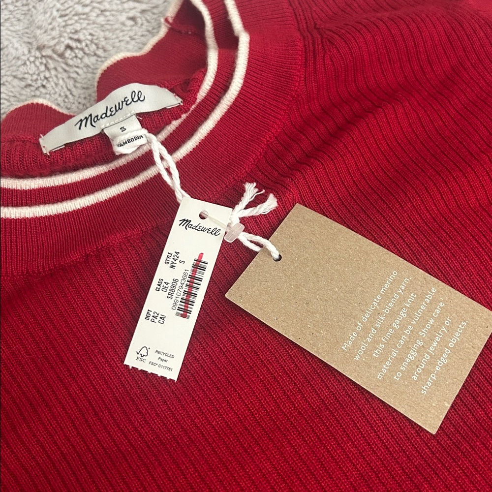 NWT Madewell merino silk blend sweater - Picture 8 of 12